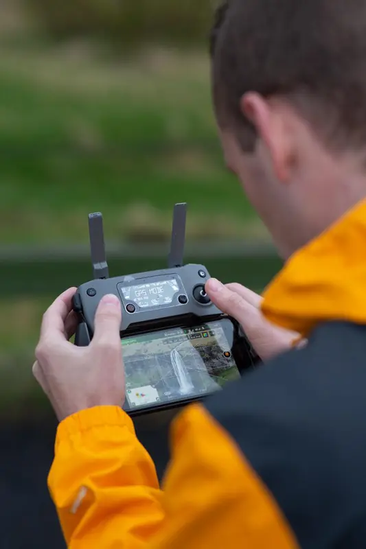 Drone-vlucht in actie