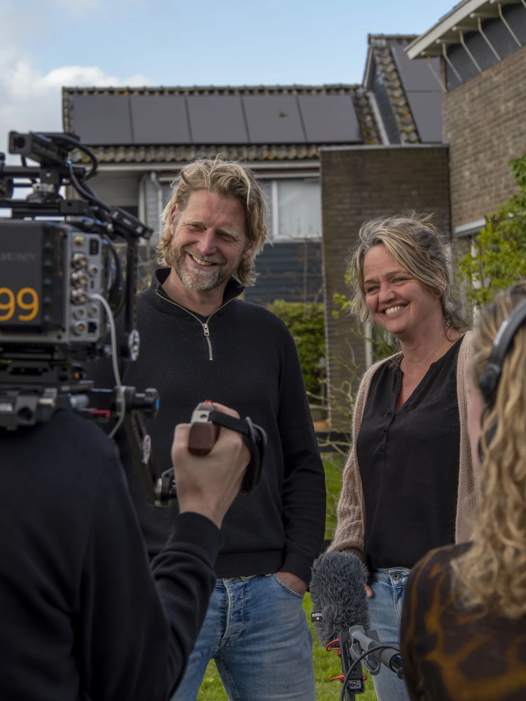Interview met inwoners voor hun huis